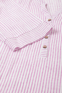 Purple Stripe Printed Straight Plus Size kurta