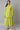 Green Flared Printed Modern Ethnic Dress