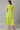 Green Flared Printed Modern Ethnic Dress