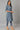 Blue Floral Printed Straight kurta