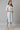 Blue Sequined Lurex Striped kurta