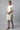 Off White Shantung Solid Plus Size kurta