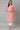 Pink Printed Straight kurta