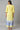 Yellow Printed Straight kurta