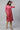 Pink Mock Overlap Straight kurta