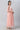 Peach Textured Net Dress With Embroidered Yoke