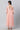 Peach Textured Net Dress With Embroidered Yoke