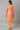 Peach Sequined Yoke Striped kurta