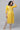 Yellow Sequined Yoke Striped kurta