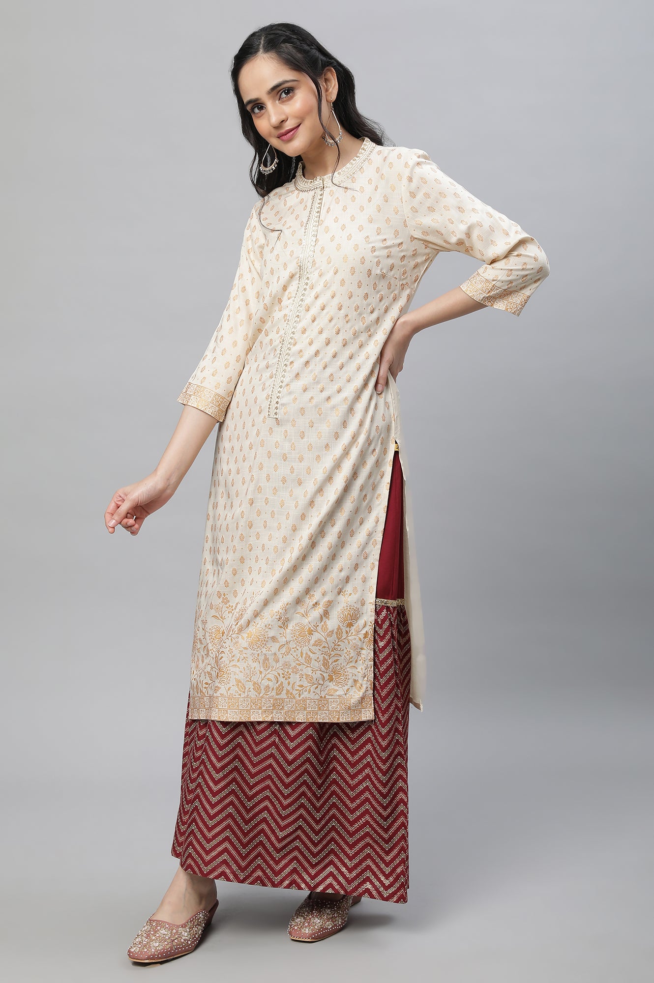 Natural Coloured Festive Kurta