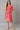 Pink Rayon kurta In Floral Foil Print