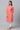 Orange Checkered Casual kurta