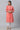 Orange Checkered Casual kurta