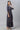 Dark Grey Foil Printed Angrakha Jumpsuit