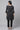 Black Dobby Fit And Flare Plus Size kurta