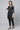 Black Dobby Fit And Flare Plus Size kurta