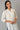 White Striped Cotton V-Neck kurta