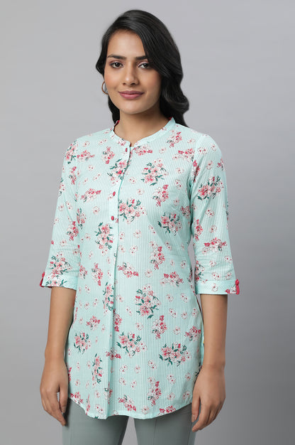 Green Floral Print Summer kurta