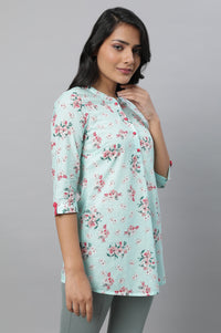 Green Floral Print Summer kurta
