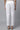 White Basic Solid Cotton Trouser Pants