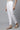 White Basic Solid Cotton Trouser Pants