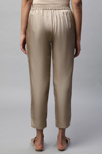 Gold Straight Fit Trouser Pants