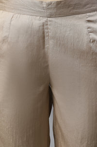 Gold Straight Fit Trouser Pants