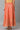 Orange Foil Printed Flared Skirt