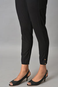 Black Straight Fit Plus Size Trouser Pants