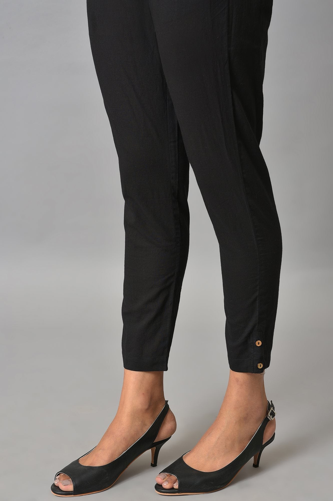 Black Straight Fit Trouser Pants