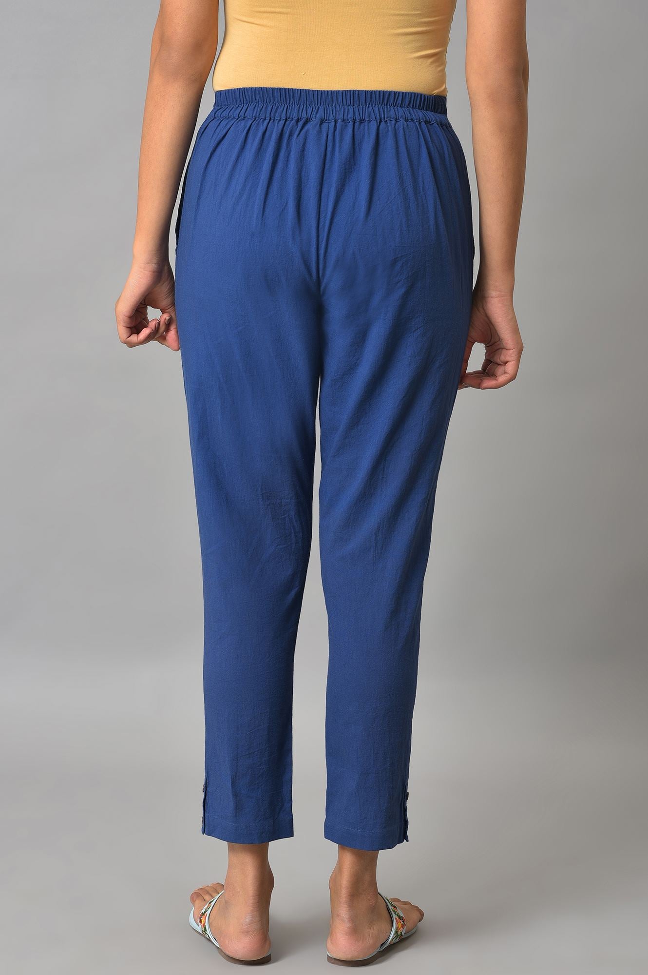 Navy Straight Fit Trouser Pants