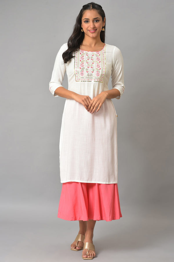 Pink Staight Fit Plus Size Women Palazzo