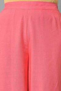 Pink Staight Fit Women Palazzo