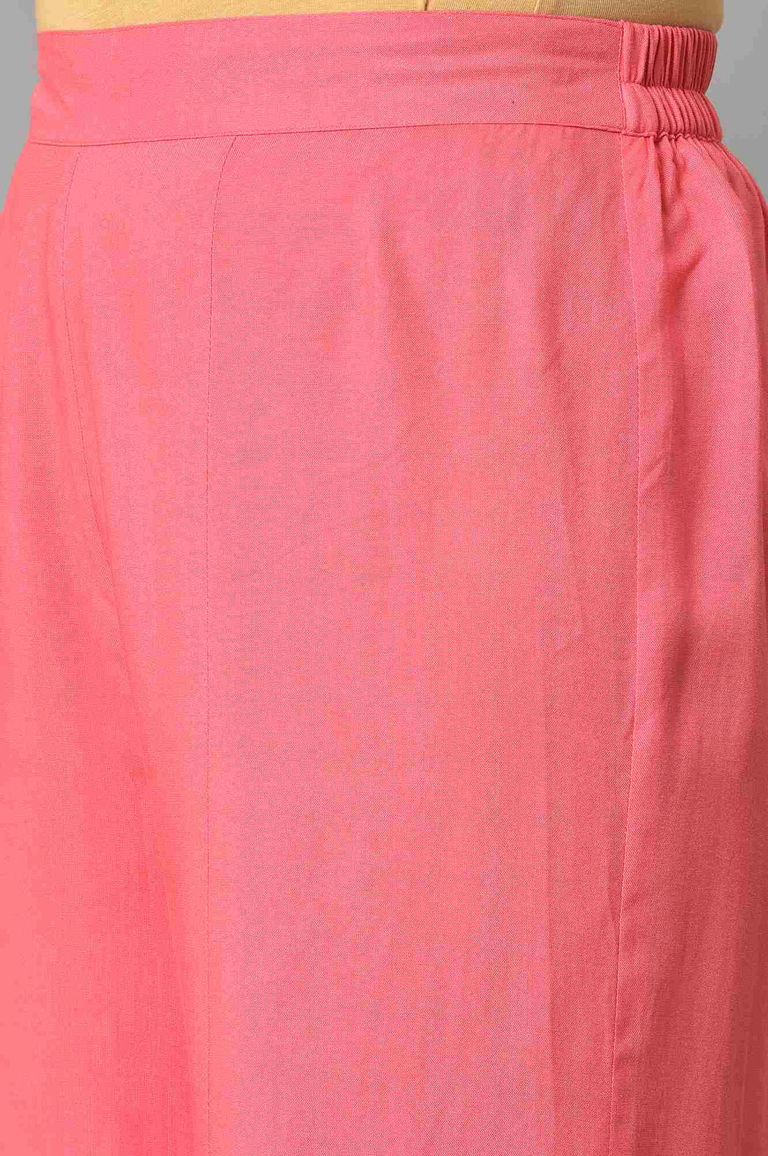 Pink Staight Fit Plus Size Women Palazzo
