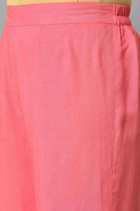 Pink Staight Fit Women Palazzo