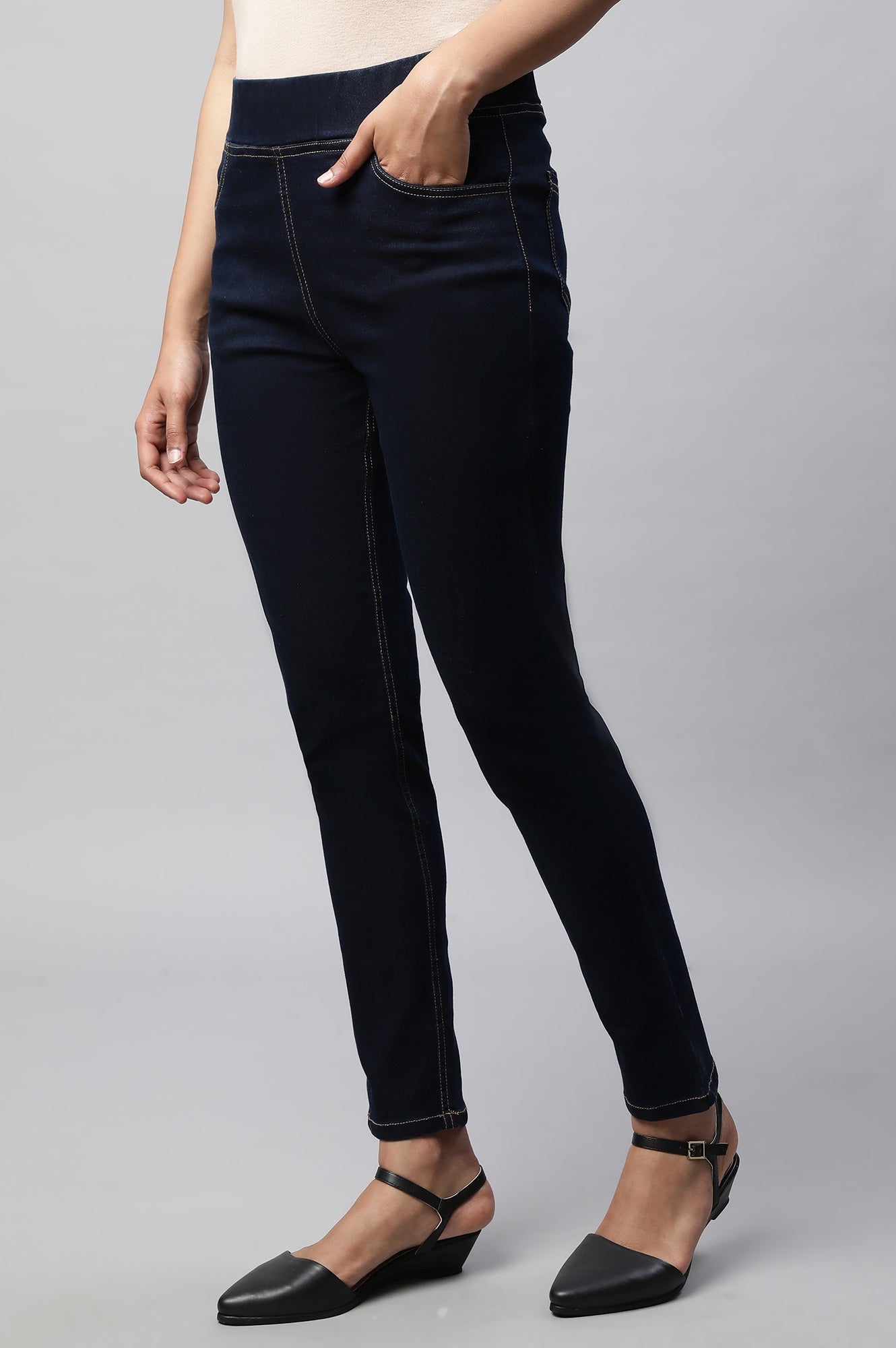 Buy Blue Denim Jeggings Online for Woman Shop for Aurelia