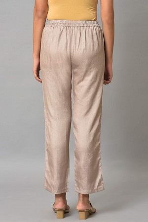 Gold Staight Fit Women Palazzo Pants