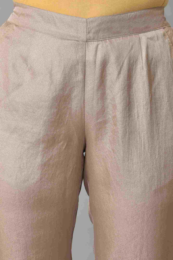 Gold Staight Fit Women Palazzo Pants