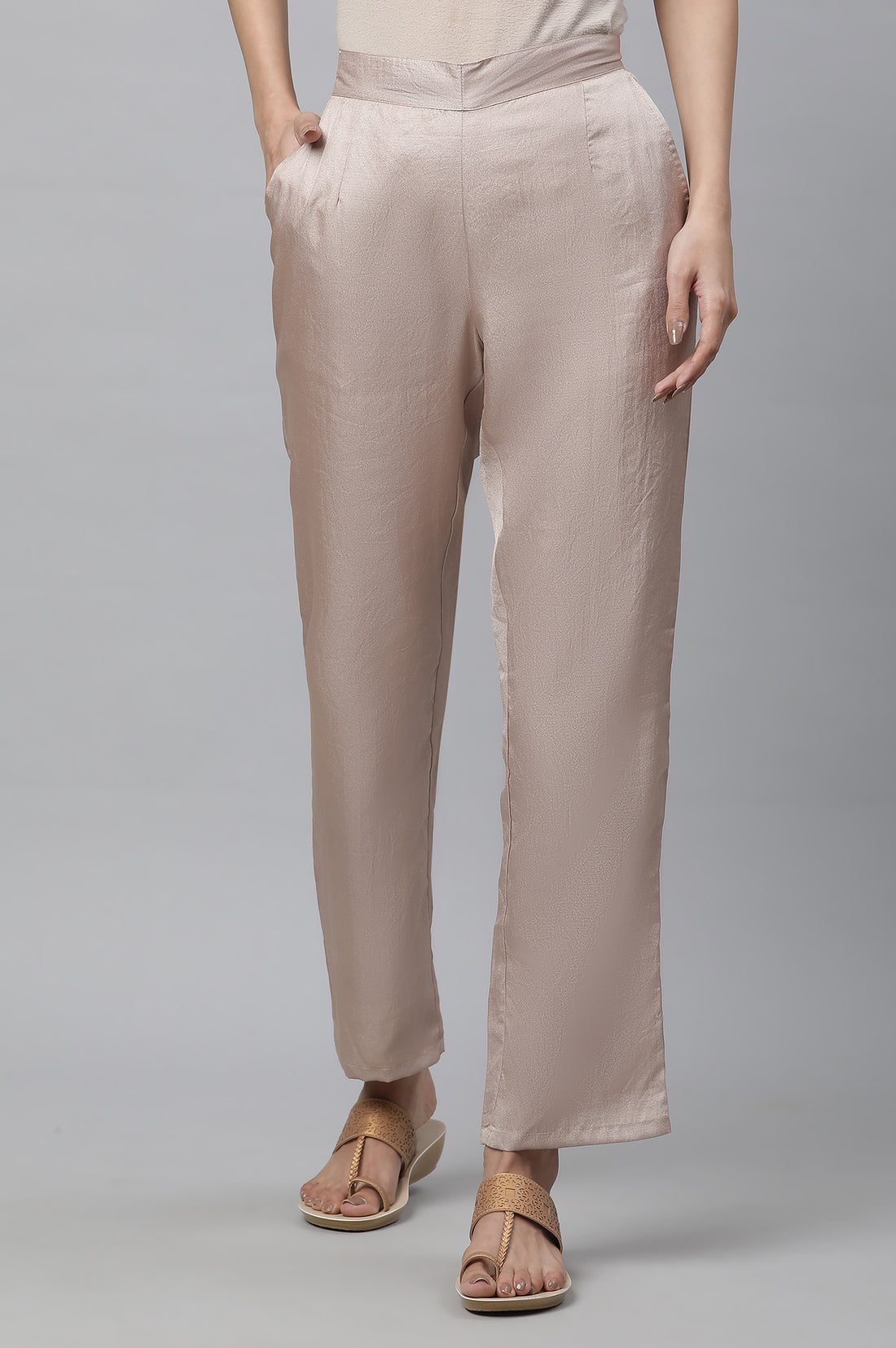 Cuban Gold Narrow Fit Palazzo