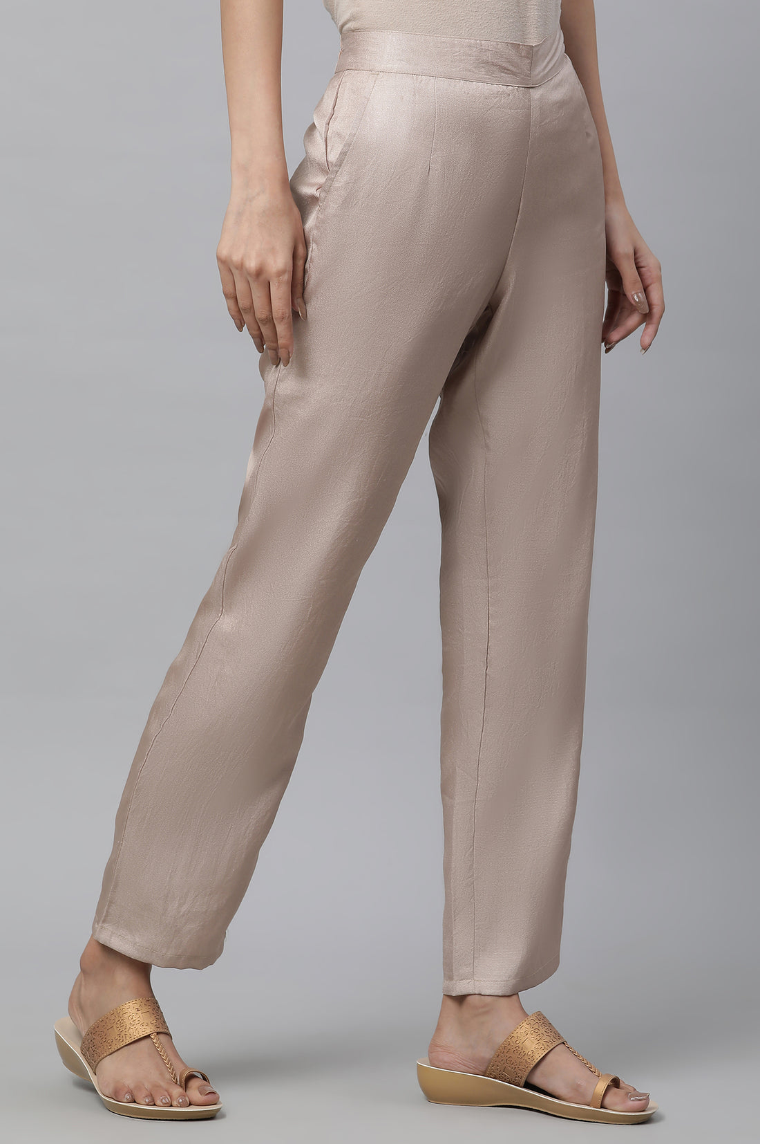 Cuban Gold Narrow Fit Palazzo