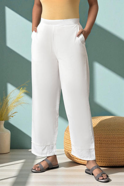 Aurelia White Palazzo-