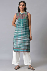 White Plus Size Cotton Narrow Palazo