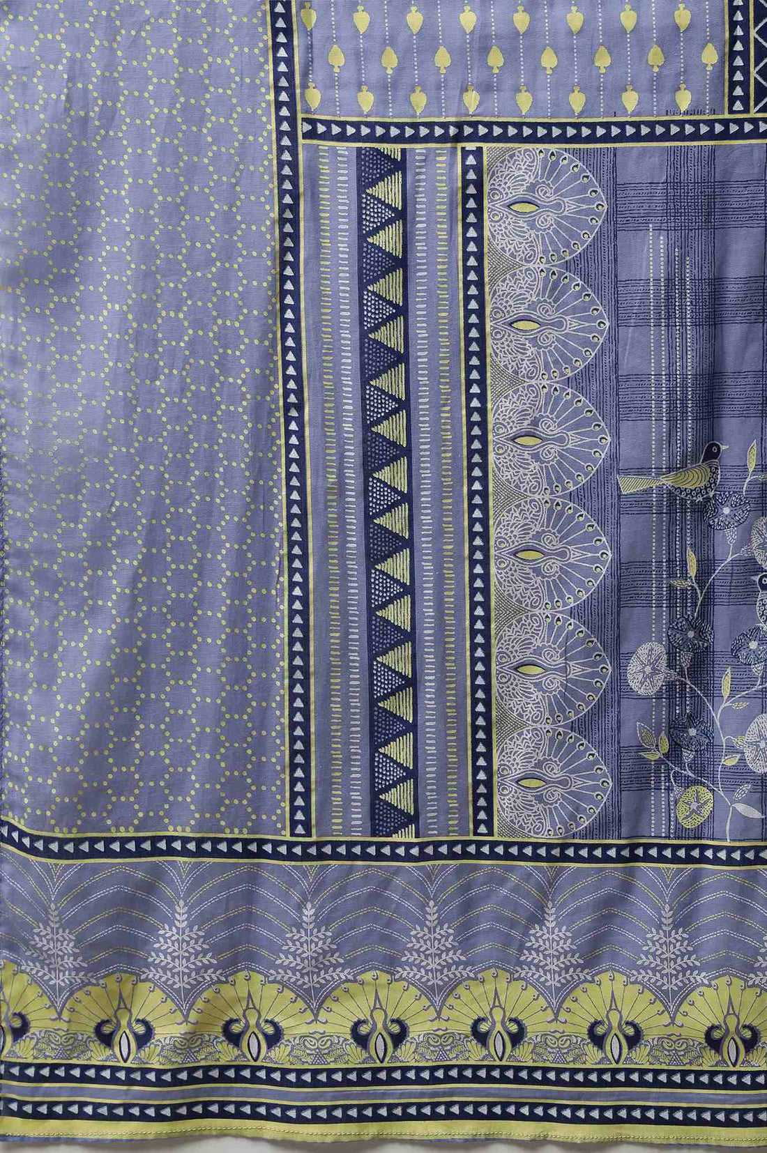 Blue Printed Ethnic Dupatta