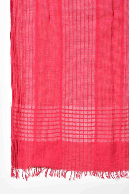 Pink Yarn-Dyed Premium Dupatta