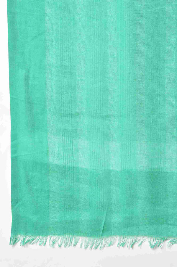 Green Yarn-Dyed Premium Dupatta