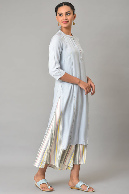 Blue Straight Summer kurta Set