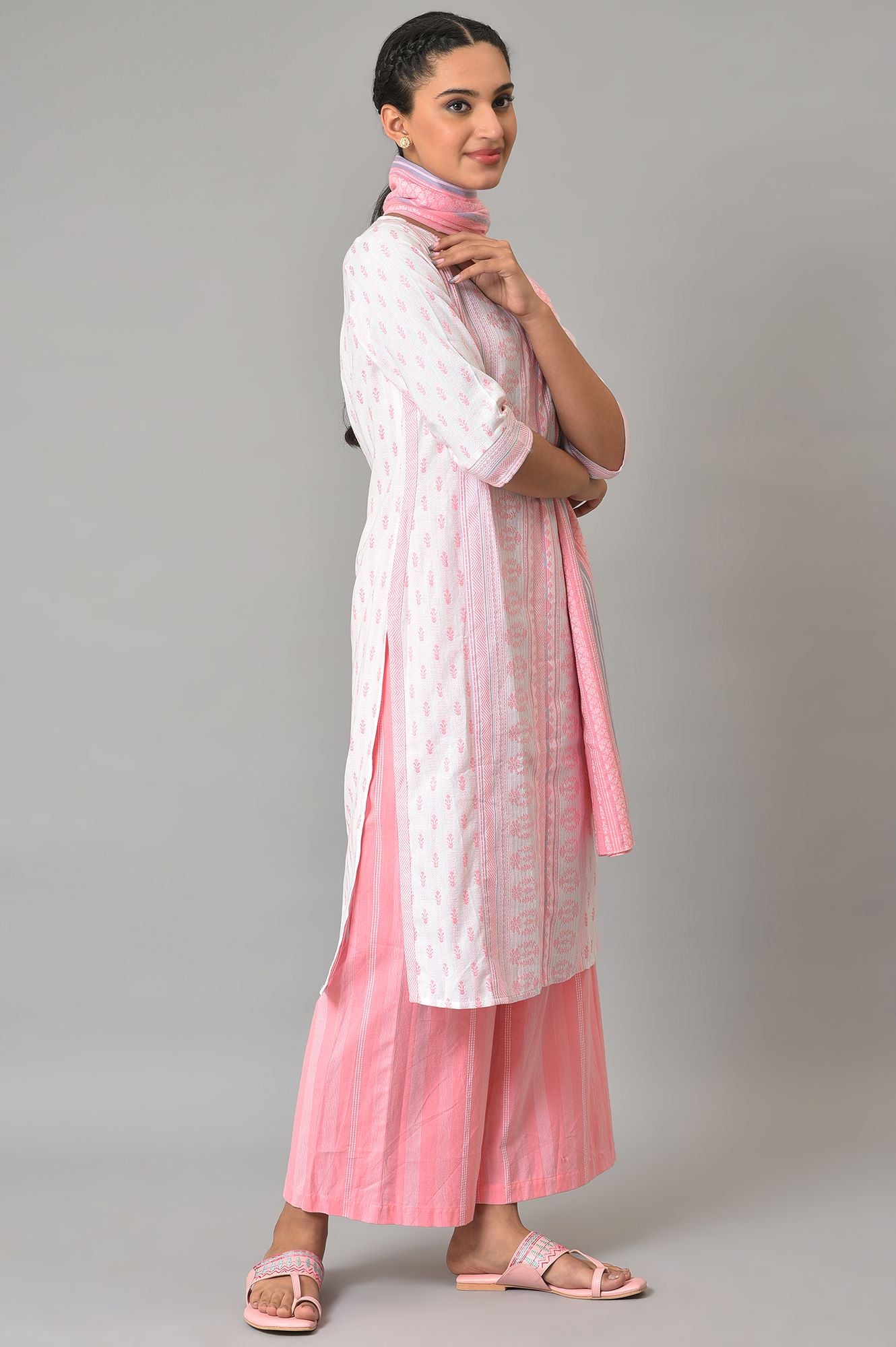 Pink Cotton Summer kurta Set