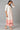 Off-White Floral Printed kurta With Coral Palazzo