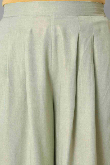 Plus Size Light Blue Kota Jacket With Crop-Top And Box Pants