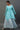 Blue Embellished Handkerchief Hemline Kurti &amp; Skirt Set